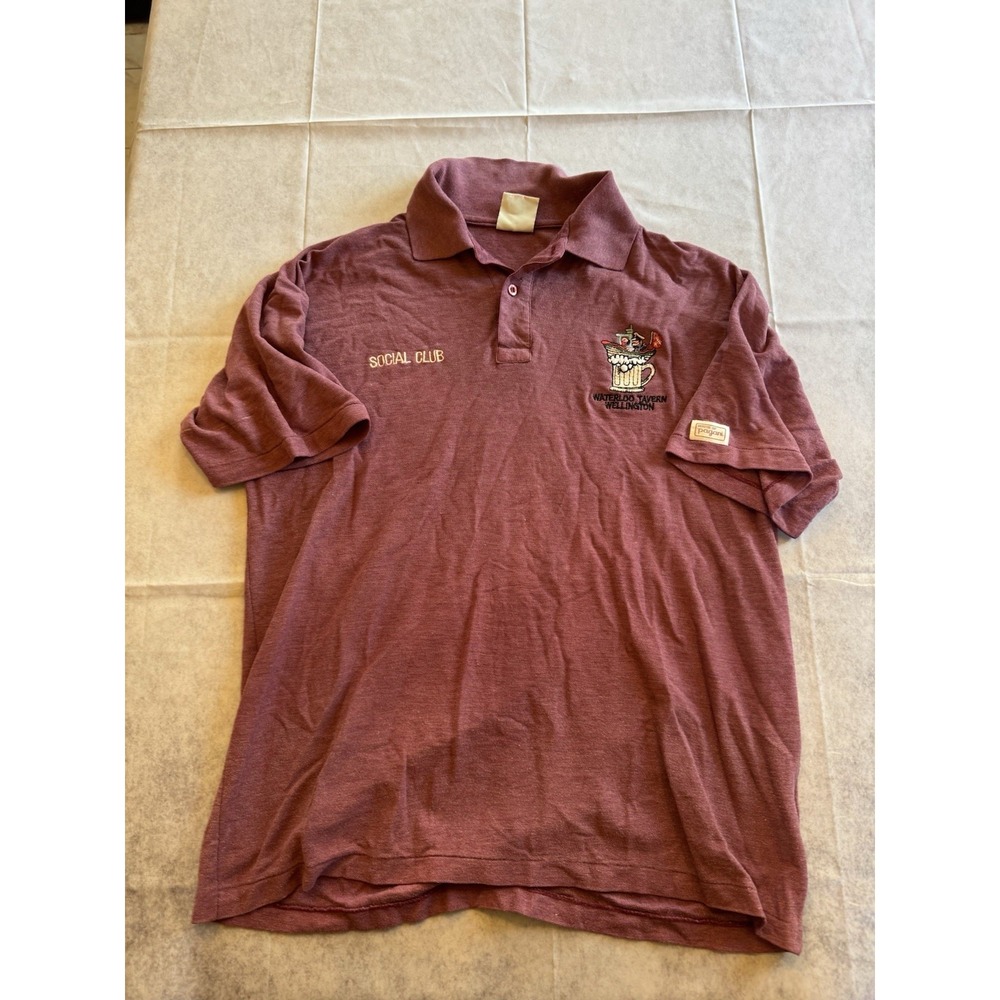 VTG House Of Pagani Polo Shirt Men's L Purple‎